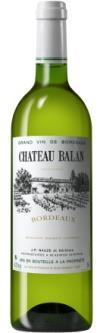 Châteaux Bordeaux White CHÂTEAU BALAN AOC Bordeaux White 42% sauvignon blanc ; 42% sémillon ; 16% muscadelle Wine-making: On receipt, the harvest goes to a period of maceration to extract the maximum