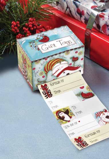 ) 143 Gift Tags in Dispenser Etiquetas de regalo en caja del