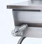 Guard/Pan Shelf for sliding drain drawer, for ST55 order two SD28 Front mounted 2" Tangent Draw-Off Valve (left side only)