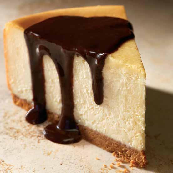 INDULGE WITH AN IRRESISTIBLE DESSERT New York-Style Cheesecake 6.