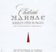 Great Values 1 2001 CHATEAU MARSAU A sleeper of the vintage, this excellent wine, which has been consistently fine over recent years, is a testament to proprietor Jean-Marie Chadronnier s efforts.