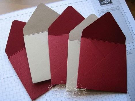 Step 2 Step 3 Cut a small amount off the bottom of the envelopes as shown in pictures below, this makes the