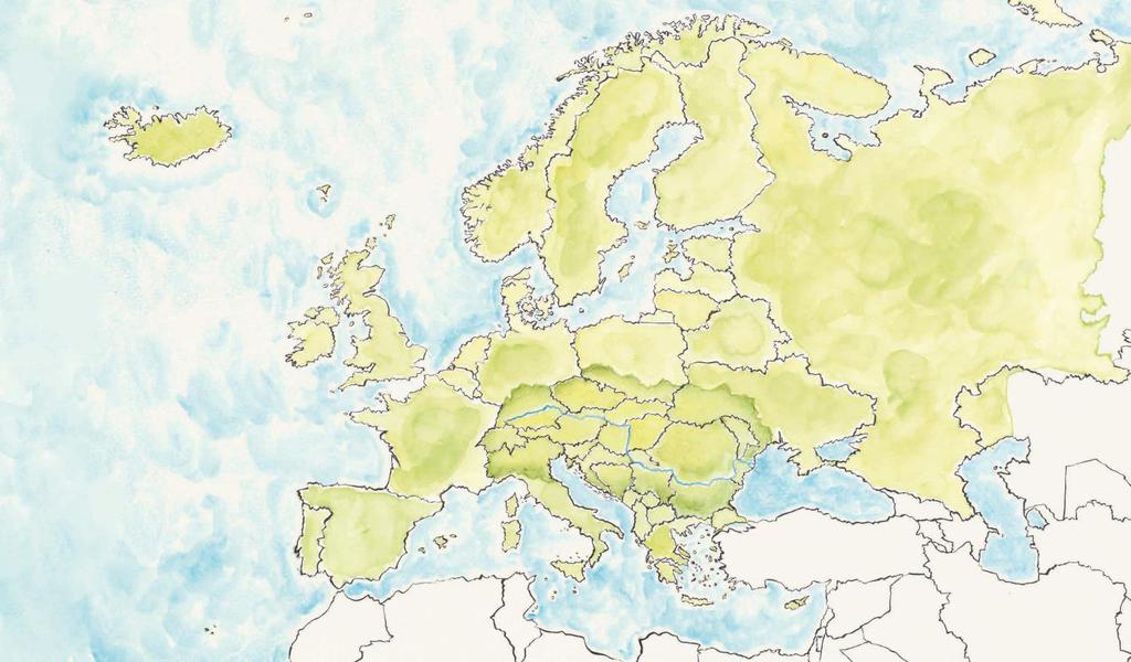 Geographical map showing the Europe Soya cultivation areas Europe Soya Map All countries of the Donau Soja region are located within the Europe Soya defined area.