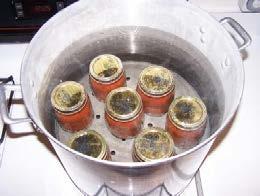 Process the jars in a boiling-water bath for 35 minutes for pints and 40 minutes for quarts.