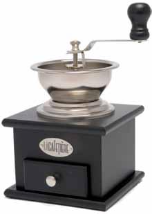 Classic Coffee Mill This classically designed coffee mill is an enchanting piece for any kitchen. It features an adjustable grinding mechanism to grind your coffee to just the way you like it.