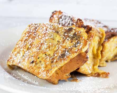 Topped with fruit: cherry, apple or blueberry - 8.49 SEASONAL SPECIALTIES Ask your server about our seasonal chef s specialty. FRENCH TOAST CLASSIC FRENCH TOAST 7.