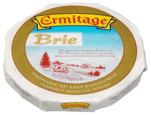 Fr-082 Brie Fondue Ermitage (6x7oz) Brie comes wrapped in paper in small wooden bowl,