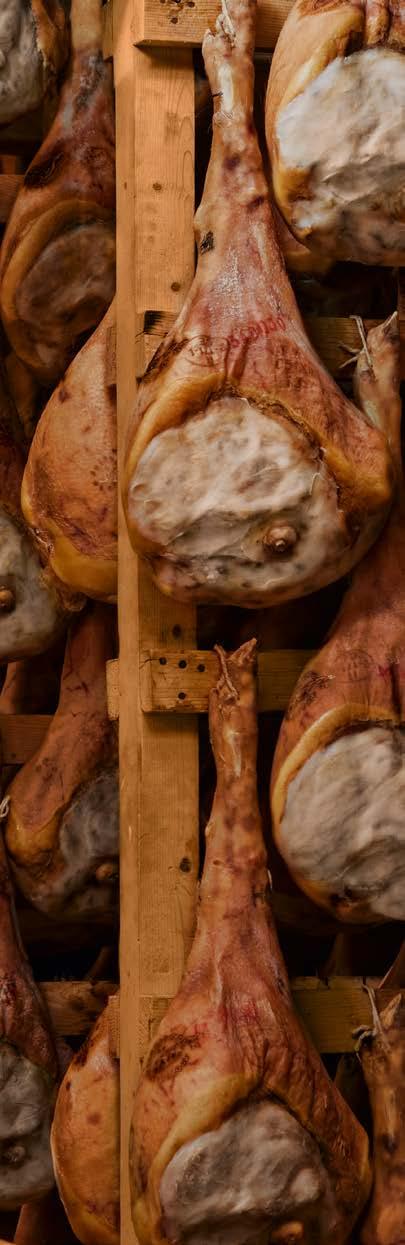 Quality Marks Prosciutto di San Daniele carries a series of codes and marks on its rind that allow complete traceability, including its origin and all the stages of production process.