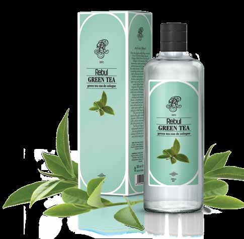 REBUL GREEN TEA AN ASIAN MIRACLE Green tea, containing various essential nutrients helps rejuvenate the skin making it healthier and
