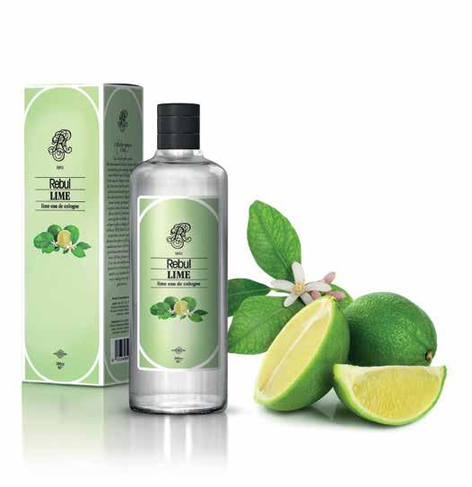 With Rebul Lime s ravishing composition, you can experience and discover the soft notes of sophisticated sandalwood, and the aroma of the exotic amber blended with white musk.