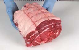 Description: A premium boneless fore rib with the cap muscle seamed back to expose internal fat pockets, which