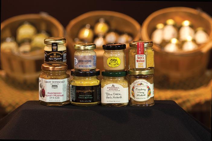 They ll love these Little Guys MINI MUSTARD MEDLEY the perfect gift spread memorable mustard love with these 8 little jars handsomely packed in a Mustard Museum gift box. Mustard Medley gift box $24.