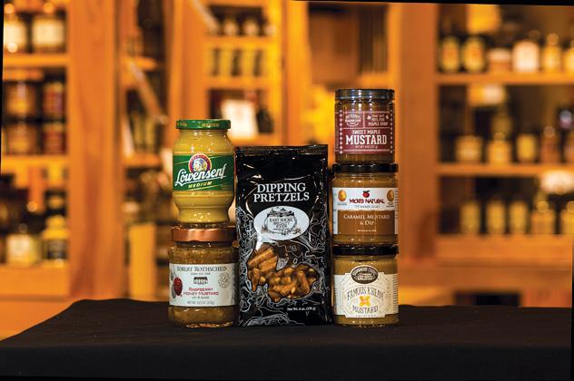 just dip (or even dunk) away! Dipping Mustards gift box $45.95 PLM100 Or buy individually: Butternut Sweet Maple (8 oz) $6.95 BUT100; Brownwood Farms Famous Kream (10 oz) $7.