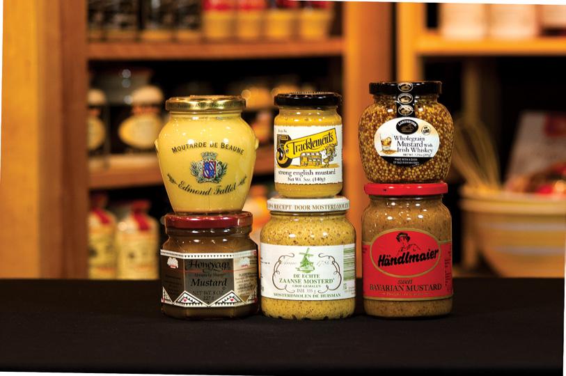 Mustards We Love from Around the World INTERNATIONAL FAVORITES the flavors of the globe through these six worldly-delicious mustards. The World gift box $49.