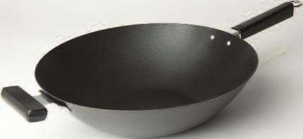 Thicker body enables the cookware to withstand high temperatures generated by commercial stoves.