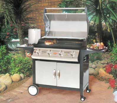 overed ookers Sports raai 4 urner Professional ompact ooking The 4 and 6 burner is the ultimate patio gas barbecue.