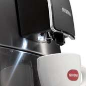 During grinding and brewing, the cup is placed stylishly in the spotlight to let your eyes