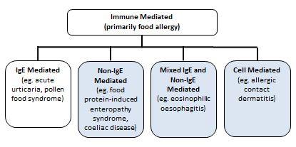 Appendix C: Non-IgE mediated and mixed IgE/non-IgE mediated conditions associated with food allergy Source: Adapted from Boyce et al. JACI, 2010.