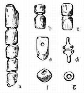 How Beads Were Made In The Later Old Stone Age The people of this period are less hairy and ape-like than the early folk, and their bodies are more upright, smooth and slender.