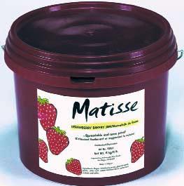Jams & Glazes Item No. Description Pack Weight Matisse Jams 0-5050 Raspberry Jam without seeds Pail 27.5 lb 0-5060 Apricot Jam Pail 27.