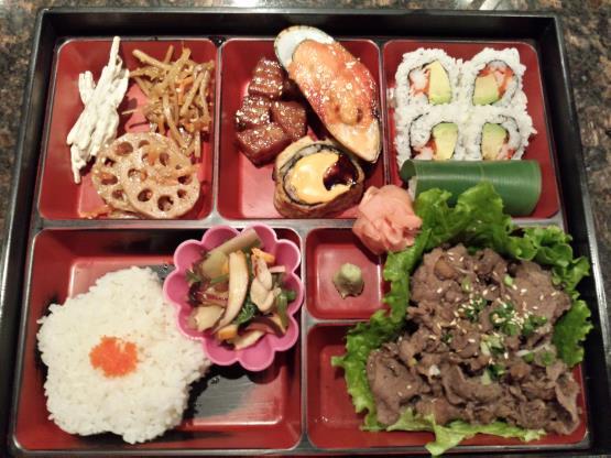 Lunch Specials Served Monday - Friday 11:30am - 2:30pm Lunch Boxes $10.95 each Bulgogi Box From The Kitchen Chicken Teriyaki - $8.95 Salmon Teriyaki - $10.