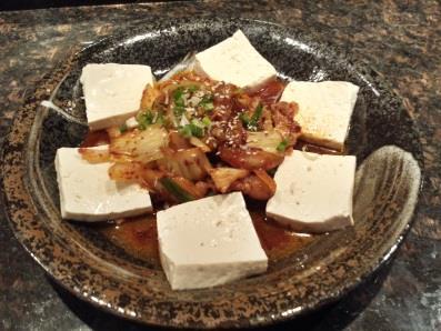 and scallions $12.95 Tofu Kimchi Bokum Sautéed kimchi with pork and tofu $14.