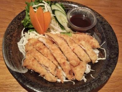 95 Katsu Don* Your choice of fried chicken or pork cutlets with egg and