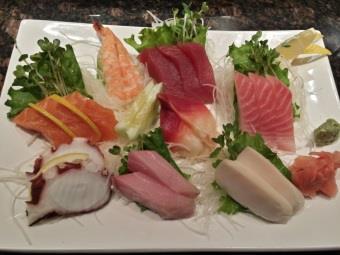 95 12 pieces of fresh variety sashimi $24.