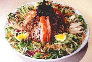 95 Vegetable Tempura $6.95 From The Sushi Bar Seaweed Salad Seaweed with sesame seeds in a vinegar dressing $3.95 Calamari Salad Calamari and mountain vegetables in a special sauce $3.
