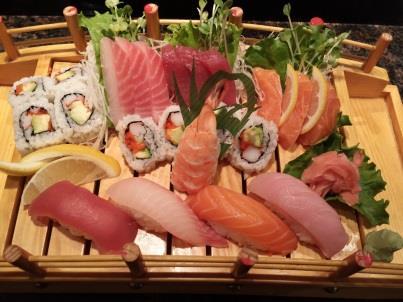 95 12 pieces of fresh variety sashimi $23.