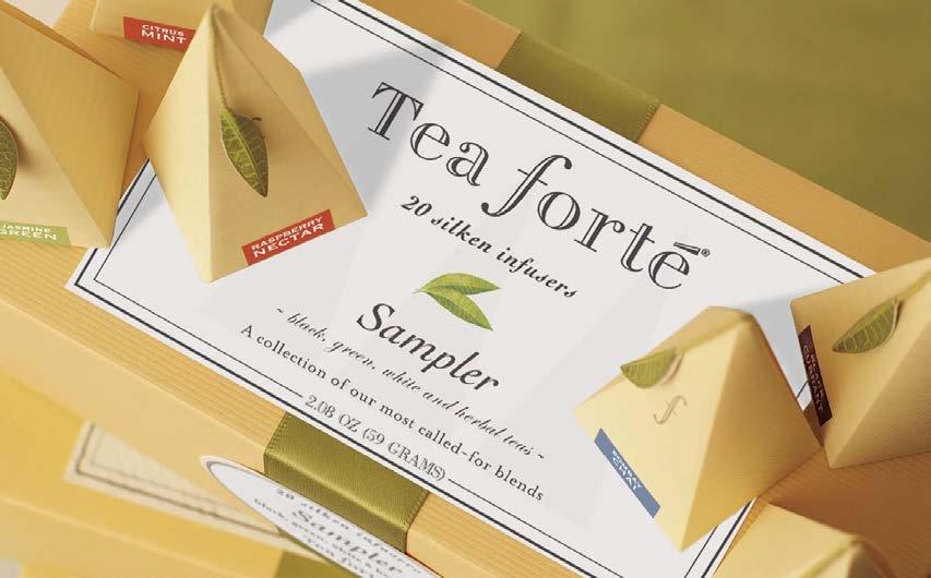sampler collection A perfect way to introduce someone to the extraordinary Tea Forté experience.