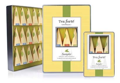 (organic) 13263 jasmine green (organic) 13202 oasis white tea 13277 white ginger pear tea chest An expansive collection of Tea Forté s blends.