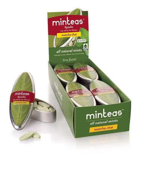 Minteas : born in a garden not in a lab A few of the functional ingredients that make Minteas the mint with a difference: Reboot for energy, with Yerba Mate, nature s way to lessen fatigue and raise