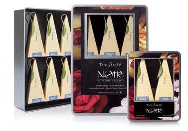 3 h noir loose leaf tea canisters Each recyclable canister is air tight and filled with the same blends offered in our signature pyramid infuser. 35-50 servings per canister. All teas are organic.