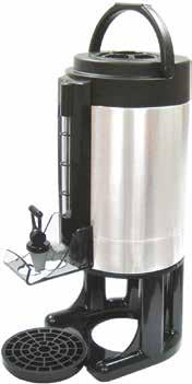 BEVERAGE SERVICE Beverage Dispensers Gravity Beverage Dispenser with Sight Glass An ideal solution for busy self-service stations, this gravity beverage dispenser features a sight glass to view level