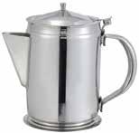 BEVERAGE SERVICE Stainless Steel Pitchers WPB-2H WPB-2CH WPB-2 WPB-2C Hammered Bell Pitchers Stylish and