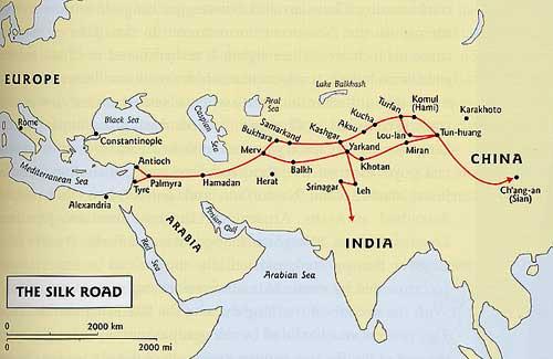 Text One The Silk Road The Silk Road was an extensive network of overland trade routes across the Asian continent.