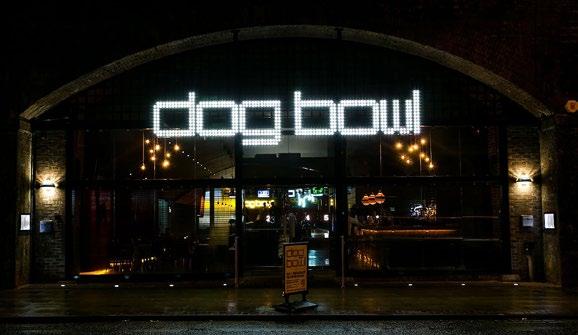Dog Bowl also has a restaurant and bar with a wide range of