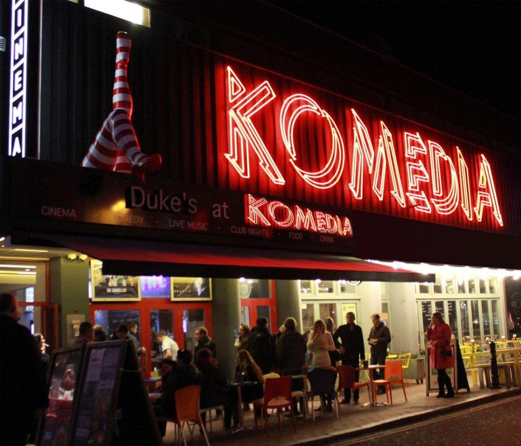 We re also home to the famous Krater Comedy Club, not to mention several of Brighton s most popular club nights.