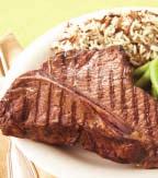 #17 T-Bone Steak Thick Cut The ideal combination of a tender filet mignon and our popular New York Strip Steak nestled on either side of the famous T shaped bone.
