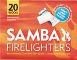 FIRELIGHTERS Call: 03 9796 5811 Click: sambafirelighters.com.