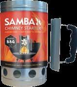 The flames burn through the bottom of the chimney lighting your charcoal without the use of lighter fluid and channelling heat evenly throughout the briquettes.