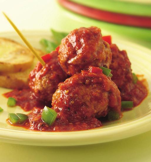 Slow Cooker Meatballs alls with Roasted Red Pepper Sauce PREP TIME: 5 min TOTAL TIME: 7 hrs 5 min MAKES: 6 servings ½ pounds frozen meatballs (from two -pound packages), thawed jar (7.