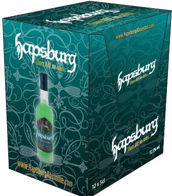 Green Traditional, 72.5% The traditional choice but not for the faint hearted. Hapsburg Absinthe lets you party on the wild side with a hint of mystery.