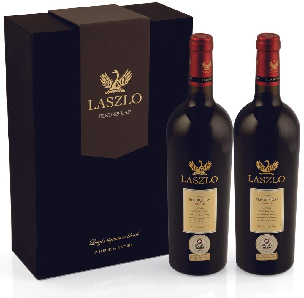 FLEUR DU CAP LASZLO 2 x 750 ml Bottles in a Gift Box 45204 3 Cost per Gift Pack incl Dep & VAT: