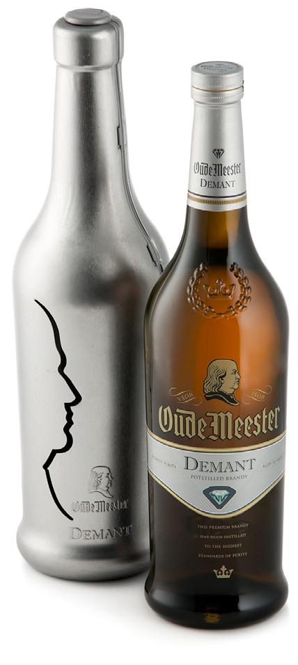 OUDE MEESTER DEMANT BRANDY 750 ml Bottle in a Gift Tin Cost per Gift Pack incl Dep & VAT: Cost