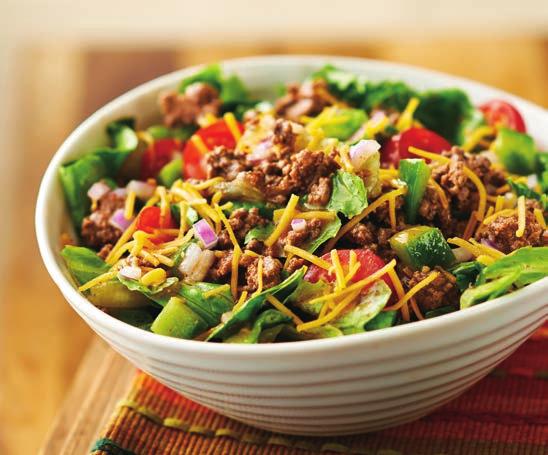 TACO COOK: 5 minutes 1 lb./455 g ground beef ½ tbsp. Southwest Chipotle Seasoning 3 tbsp.
