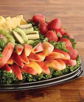 dip. Fresh Fruit Tray Seasonal fresh fruit, including select organics, served with fresh-made creamy fruit dip.