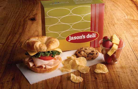 BOXED MEETING SANDWICHES PACKAGES BOXED MEETING SANDWICHES PACKAGES NEW! Deluxe Box (780-1370 cal) Your Meat Choice, leafy lettuce, tomato, Deluxe Bread Choice and assorted cheeses.