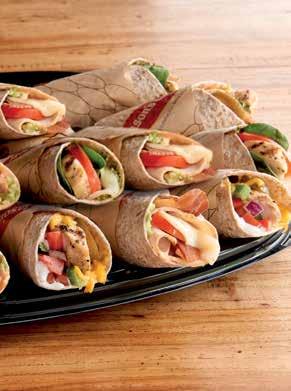 DELUXE SANDWICH TRAY COOL WRAP TRAY HOT WRAP TRAY TUSCAN FOCACCIA SANDWICH TRAY Hot Wrap Tray (850-1050 cal per person) A combination tray of Smokey Jack